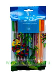 Набор шариковых ручек с цветными чернилами, 8 шт. В ассортименте