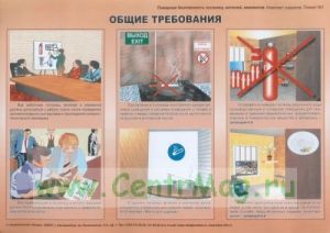 Комплект плакатов Пожарная безопасность гостиниц, мотелей, кемпингов, 10 листов