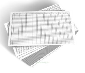 Вкладной лист №1 к оборотной ведомости по расчетным счетам (форма 285) с оборотом