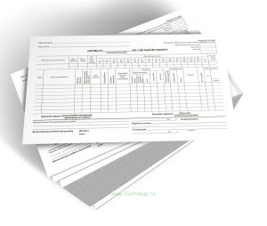 Наряд на сдельную работу (форма №137-АПК)