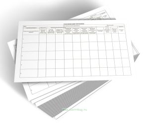 Бланк ректификации гороскопа