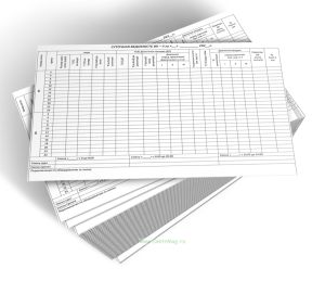 Суточная ведомость ВК - II