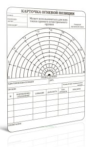 Карточка огневой позиции, 20 шт., А6