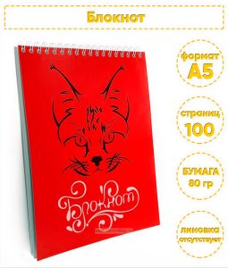 Блокнот Кот, А5