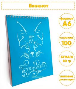 Блокнот Кот, А6