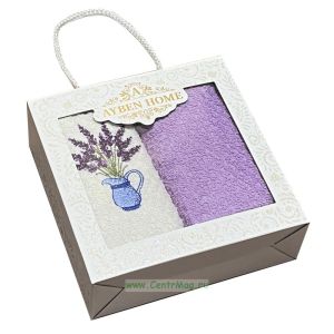 Подарочный набор полотенец Ayben Home, 2 шт. Лаванда 2