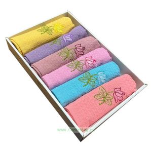 Набор кухонных полотенец Lotus Home, 6 шт, цветочный