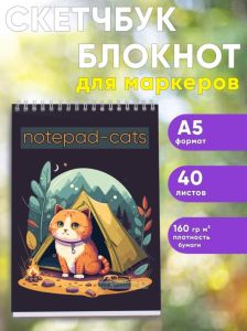Скетчбук Notepad-cat, Кот пошел в поход