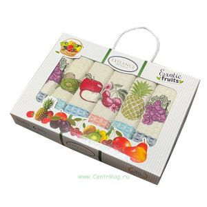 Набор кухонных полотенец Exelance Home Collection, 6 шт, фрукты 3