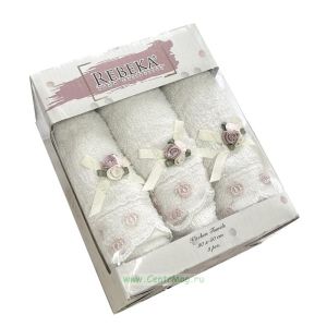 Набор полотенец Rebeka, 3 шт, розочки