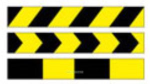Сигнальная разметка. Желто-черная разметка