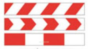 Сигнальная разметка. Красно-белая разметка