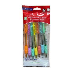 Набор ручек шариковых автоматических, 7 шт