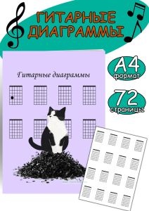 Гитарные диаграммы Кот-проказник, А4