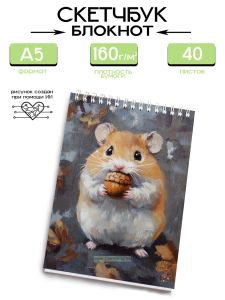 Скетчбук Хома и желудь