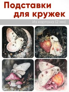 Подставки для кружек Жизнь мотылька