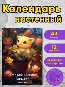 Календарь настенный, перекидной Духи комнатных растений, А3