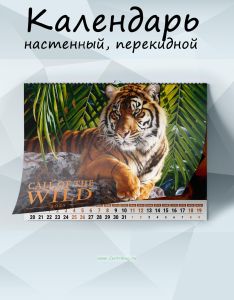 Календарь настенный, перекидной Call of the wild на 2025 год