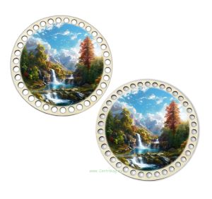 Донышки для вязания, заготовки для рукоделия, дно корзин, 14,8 см, круги, водопад