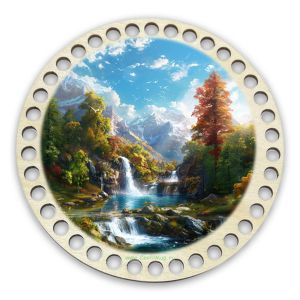 Донышки для вязания, заготовки для рукоделия, дно корзин, 14,8 см, круги, 8 мм, водопад