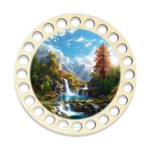 Донышки для вязания, заготовки для рукоделия, дно корзин, 9,8 см, круги, 8 мм, водопад