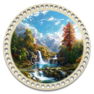 Донышки для вязания, заготовки для рукоделия, дно корзин, 19,8 см, круги, 8 мм, водопад