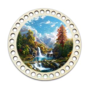 Донышки для вязания, заготовки для рукоделия, дно корзин, 14,8 см, круги, 9 мм, водопад