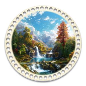 Донышки для вязания, заготовки для рукоделия, дно корзин, 19,8 см, круги, 9 мм, водопад