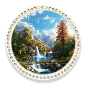 Донышки для вязания, заготовки для рукоделия, дно корзин, 24,8 см, круги, 9 мм, водопад
