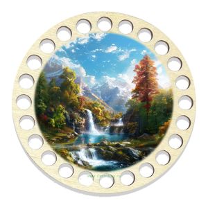 Донышки для вязания, заготовки для рукоделия, дно корзин, 9,8 см, круги, 9 мм, водопад