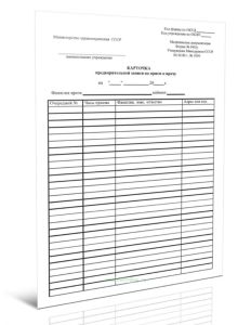 Карточка предварительной записи на прием к врачу 040у (100 шт)