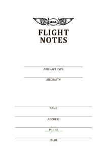 Записная книжка Flight Notes