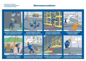 Плакат Монтажные работы