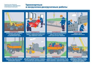 Плакат Транспортные и погрузочно-разгрузочные работы