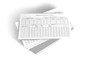 Лицевой счет рабочего и служащего с оборотом, бумага 160 гр.