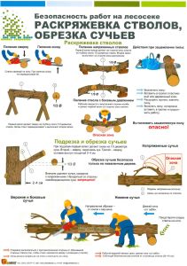 Комплект плакатов Безопасность работ на лесосеке (3 листа)