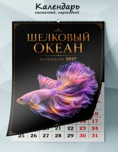 Календарь настенный, перекидной Шелковый океан на 2027 год