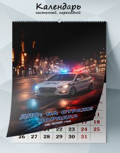 Календарь настенный, перекидной ДПС: На страже порядка на 2026 год