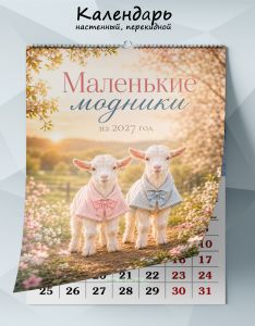 Календарь настенный, перекидной Маленькие модники на 2027 год