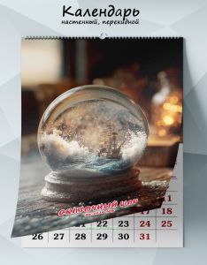 Календарь настенный, перекидной Сказочный шар на 2026 год