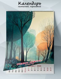 Календарь настенный, перекидной Теплые сюжеты на 2026 год