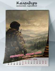 Календарь настенный, перекидной Спецназ. Тихая сила на 2026 год