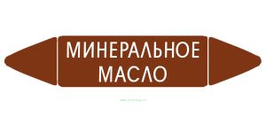 Самоклеящийся маркер Минеральное масло (52 х 252 мм, без ламинации) для использования внутри помещений