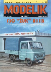 Модель-копия из бумаги автомобиля FSC "Zuk" AIIB