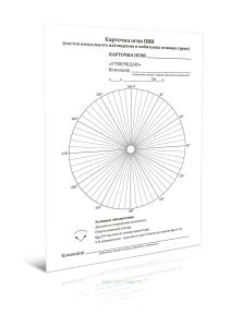 Карточка огня ПВН (постов визуального наблюдения и мобильных огневых групп) (100 листов)