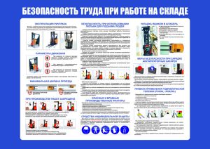 Плакат Безопасность труда при работе на складе