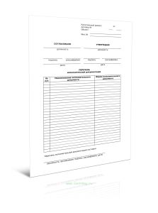 Перечень исполнительной документации