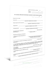 Акт осмотра кабельной канализации в траншеях и каналах перед закрытием (Форма Д.50)