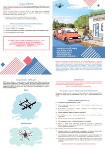 Плакат Действия при атаке БПЛА (беспилотного летательного аппарата), дронов