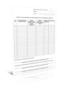 Перечень организаций и ответственных лиц, участвующих в капитальном ремонте (Форма Д.3)